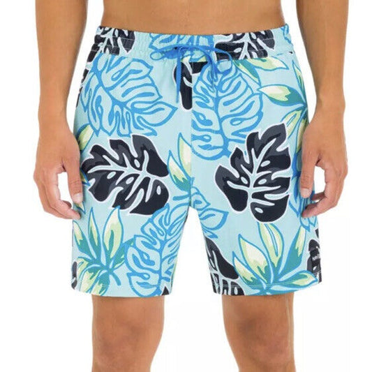 Hurley Mens 17" Cannonball Volley Hybrid Shorts-Aura Green-Large-New Tags $45