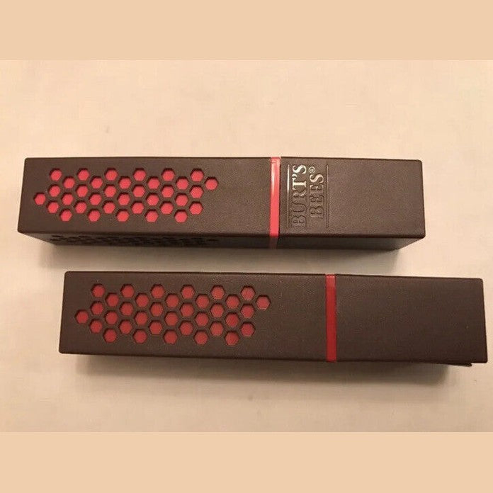 Lot (2) Of  Burt's Bees Lipstick Colors: 1 Ruby - 1 Fuchsia - Amazing Deal!