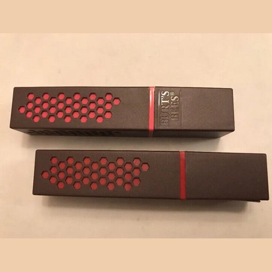 Lot (2) Of  Burt's Bees Lipstick Colors: 1 Ruby - 1 Fuchsia - Amazing Deal!