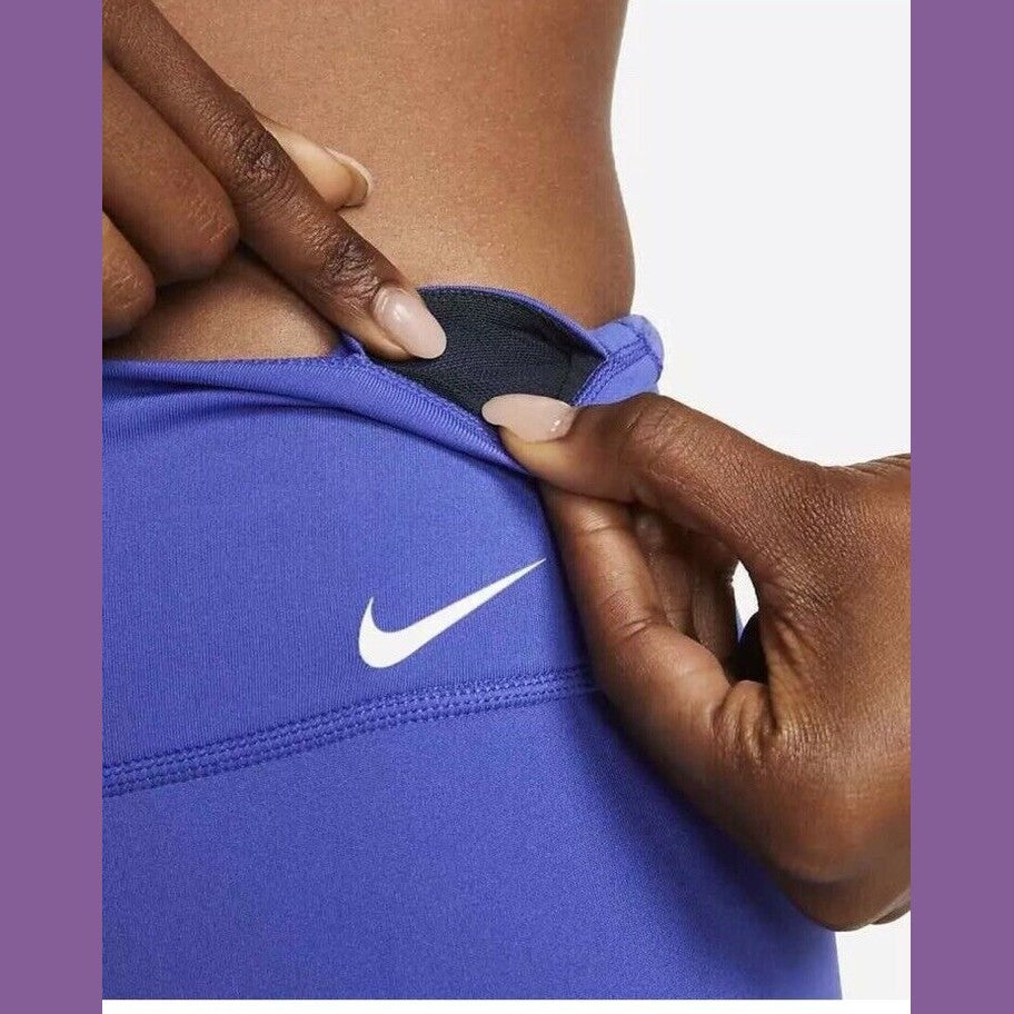 Nike One Womens Midrise Bike Shorts - Purple- XSmall  MSRP $45