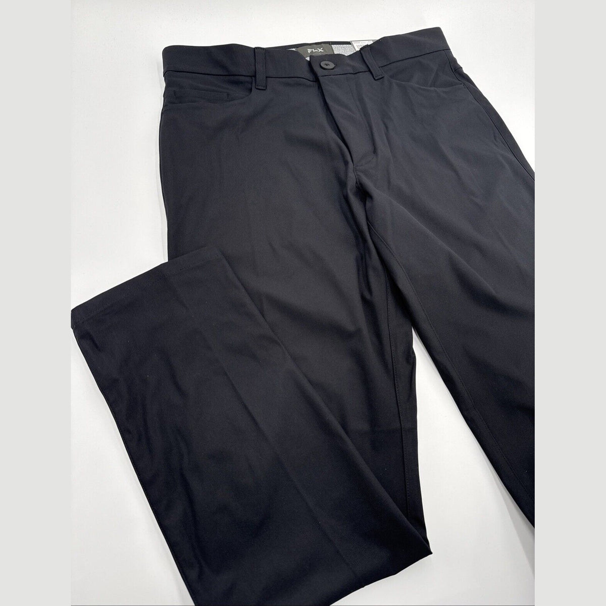 FLX Men’s Premium Slim 5 Pocket Pants- Black- 32W 30L - New Tags