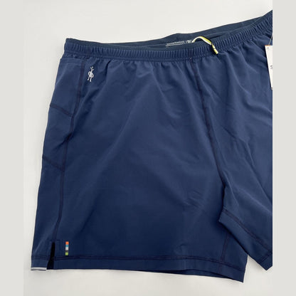 $65 Smartwool Men's Merino Sports Lined 5" Shorts -Navy Blue- XLarge -NEW Tag