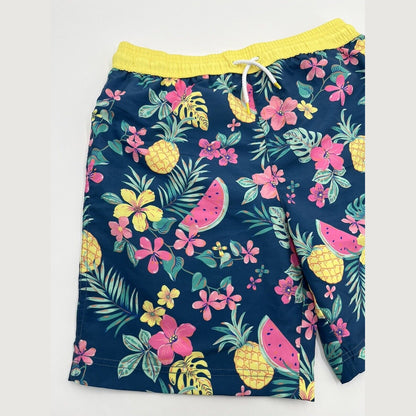 Tommy Bahama Kids Boys Swim Trunks Festive Vallarta Blue - Size: 14 XLarge-  New