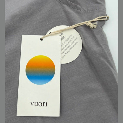 Vuori Men’s Bridge Button Down Long Sleeve Shirt -Fog Grey-Small-*New* Tag $98