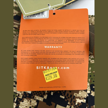 Sitka Gear Men’s Dew Point Pant - Optifade Subalpine- Medium- New Tags $329