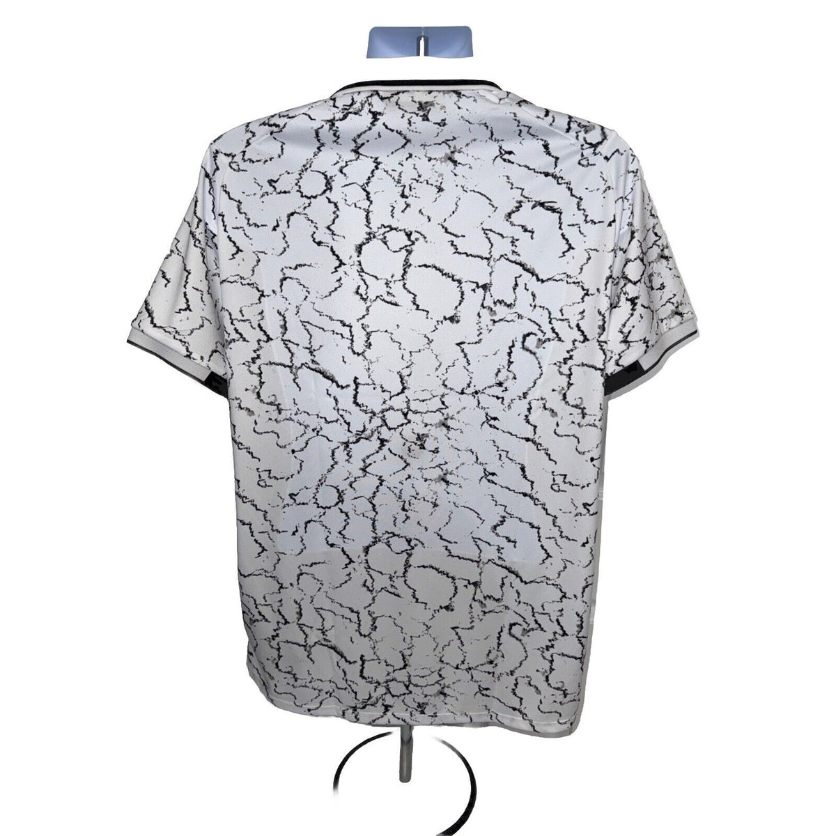 $104 KJUS Men’s Spot Printed Polo Shirt - White/ Black -Medium- New Tag