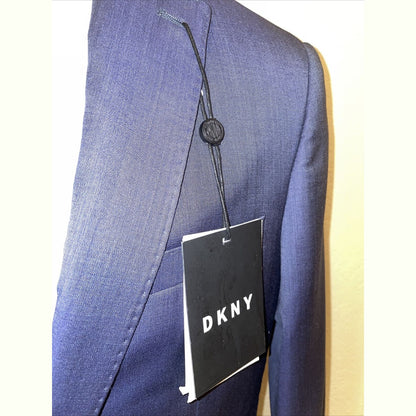 DKNY Men's Lexington “Derek” Blue Italian Wool Jacket Size 36 Regular NWT- $525