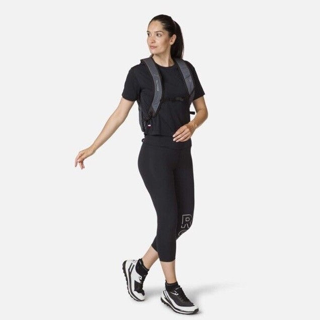 $95 Rossignol Women’s Stretch 3/4 Length Running Tights- Black- Medium- New Tags