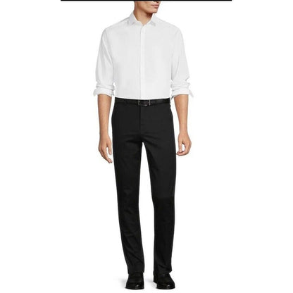 Murano Men’s Evan Extra Slim Fit Flat Front Dress Pants-Black- 29W 29L