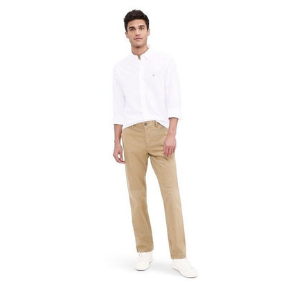 $80 Tommy Hilfiger Men The Flex Chino Cotton Casual Pants - Sand Beige-32W 30L
