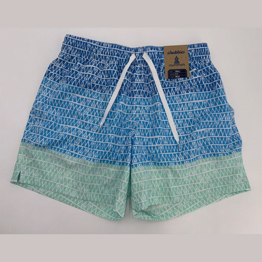 $70 Chubbies The Ocean Trifectas 5.5" Inseam Swim Trunks- Multi -Small -New Tag