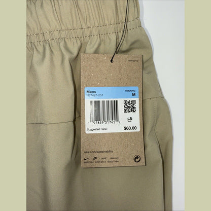 $60 Nike Form Tapered Versatile Pants Lightweight Jogger FB7497-Beige-Medium