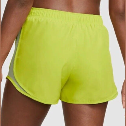 Nike Women’s Dri Fit Tempo Running Shorts- Cactus Green-Gray - Large