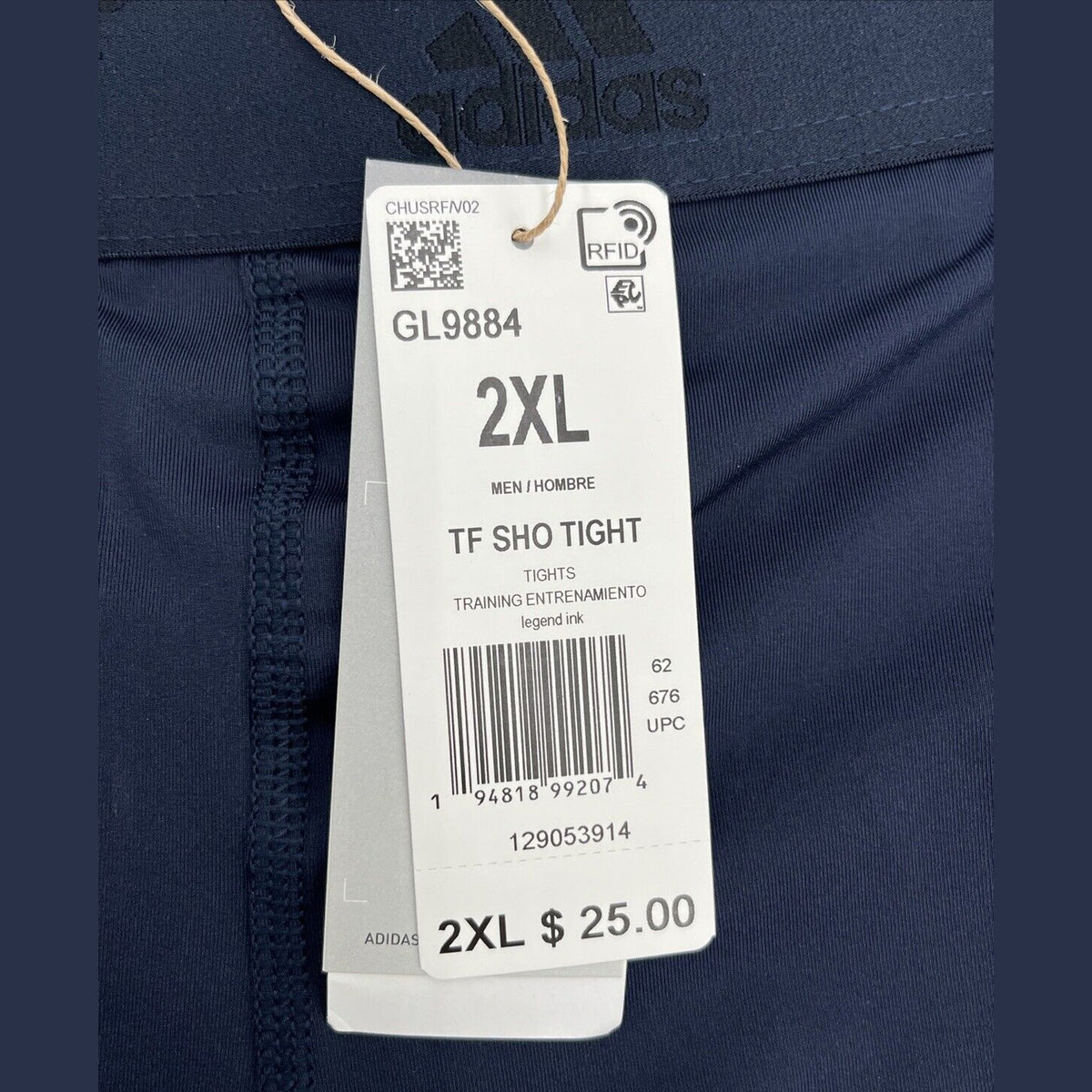 Adidas Men’s Techfit Aeroready Training Tights Compression Shorts-Navy-2XLarge