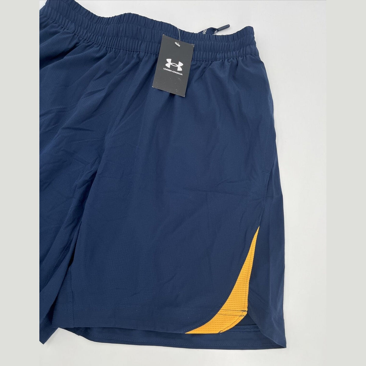 $45 Under Armour Men’s UA Elevated Woven Graphic Shorts-Academy Blue-Small -New