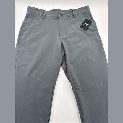 Under Armor Men’s Wicking Golf Flat Front Tech Pants-Pitch Gray-Size 32W 32L-New