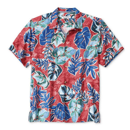 Tommy Bahama Men’s Crystal Cove  Woven Shirt-Truly Red-XLarge-New $148
