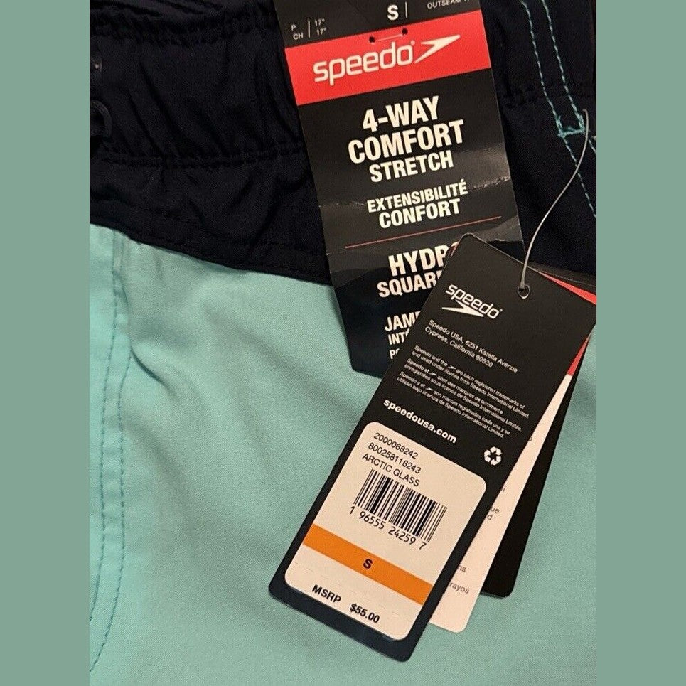 Speedo Men's 6.5” Marina Flex Volley Swim Shorts Trunks - Arctic Blue - Small