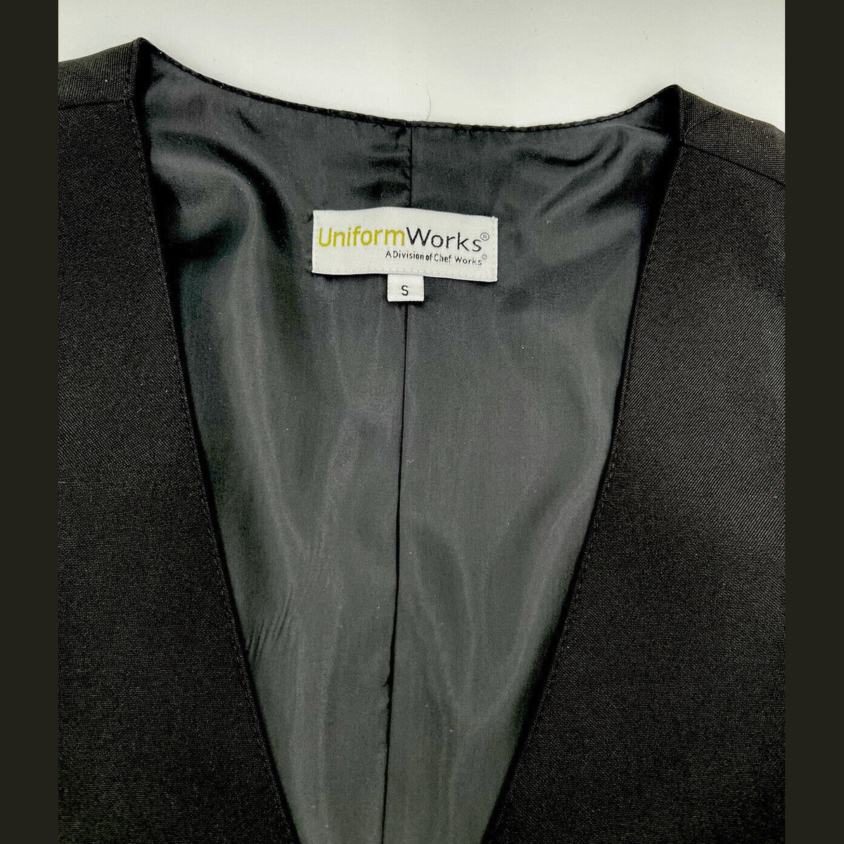 Uniform Works Men’s CLASSIC Fit Vest/Pockets RESTAURANT WAITER SERVER-Small-New
