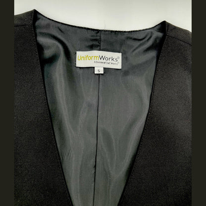 Uniform Works Men’s CLASSIC Fit Vest/Pockets RESTAURANT WAITER SERVER-Small-New