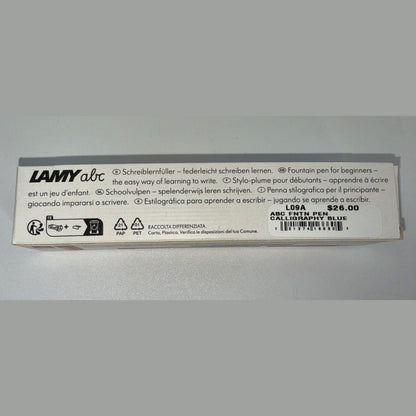 Lamy ABC Fountain Pen Beginner  - Calligraphy Blue - L09A - NEW In Gift Box
