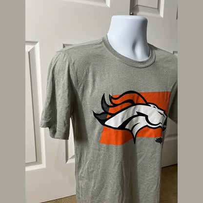 Nike Men’s Denver Broncos Micro T Shirt NFL - Grey/Orange-Small-New Tag $35