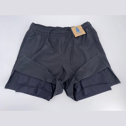 $80 Chubbies Men’s The Secret Agents 5.5” Ultimate Training Shorts-Black-Small-