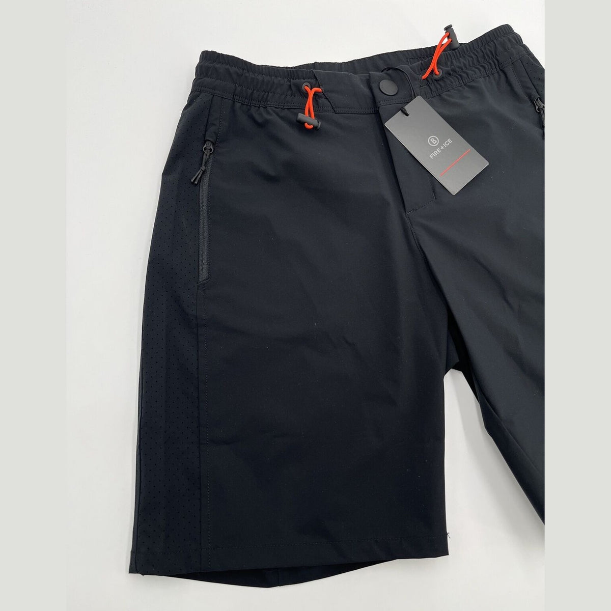 $200 Bogner Fire + Ice Black/orange Trim Roberta Hiking Shorts-Size: 4 XS-New