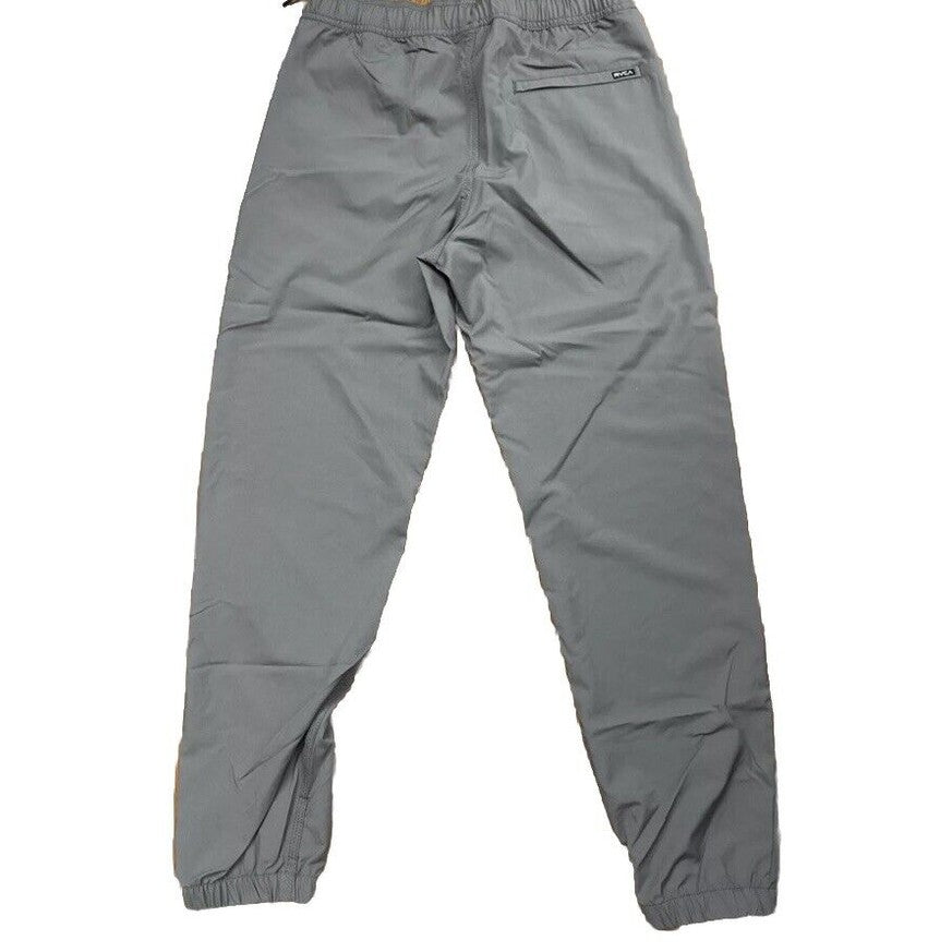 $80 RVCA Men’s Kevin EW Pants Jogger- Elastic Waist Stretch- Grey- Medium -NEW
