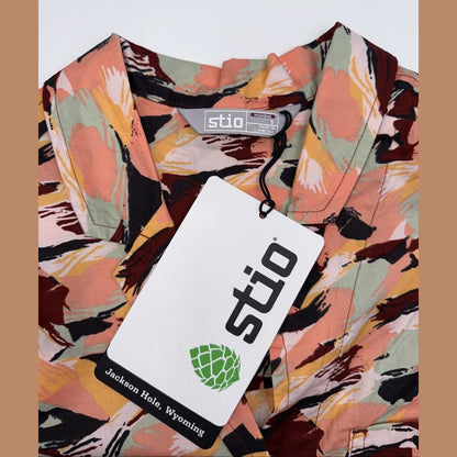 $109 Stio Women’s Marion Brush Stroke Camp Shirt Button Up-Size: Small- NWT