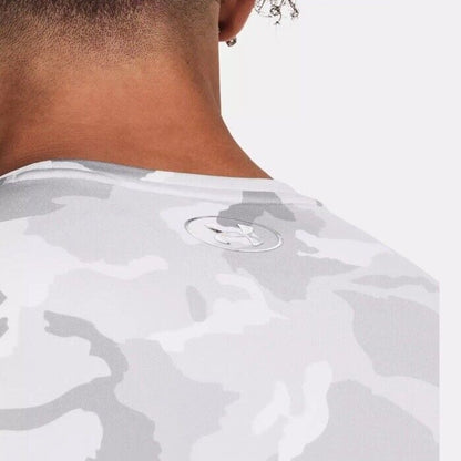 $80 Under Armour Men’s CGI Compression Crew Training Shirt-Gray Camo-Medium-New