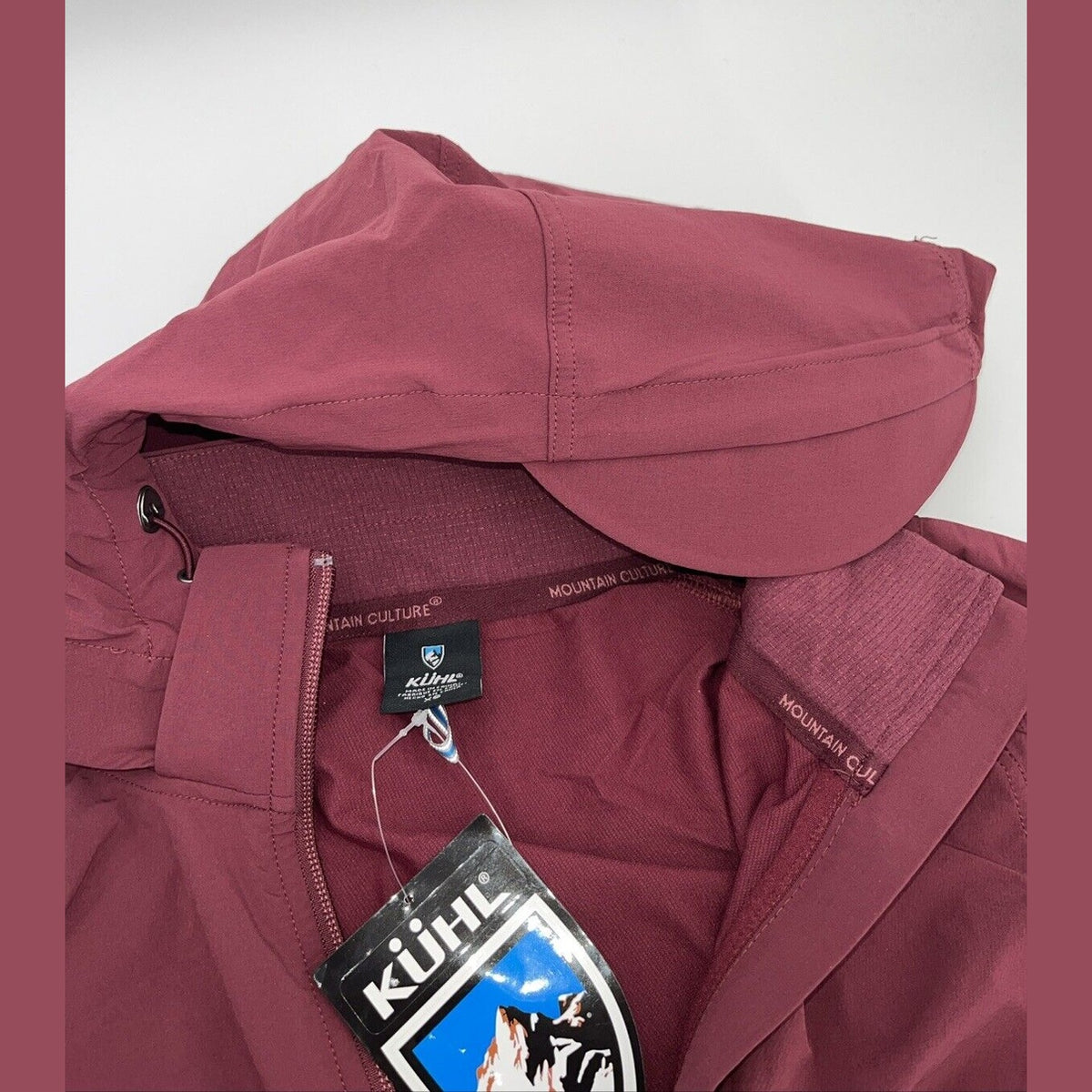 $149 Kuhl Women’s Transcendr Hoody Full Zip Jacket - Barberry Maroon-XSmall-New