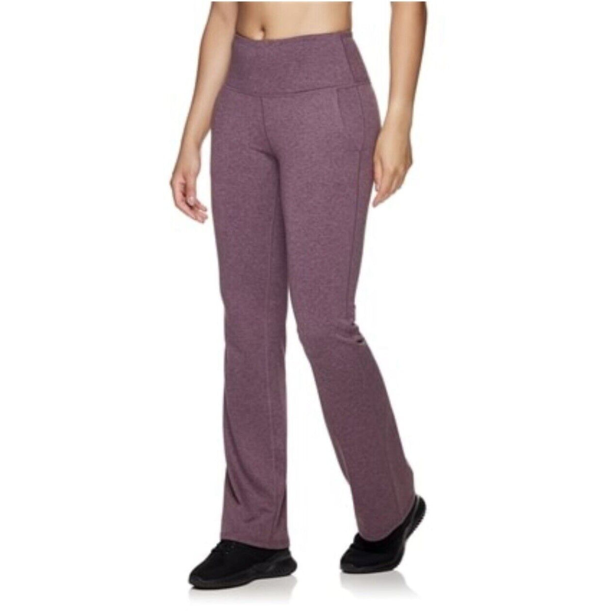 Gaiam Women’s - Zen Marled Flare Legging-Huckleberry Heather-Med- New Tag $55