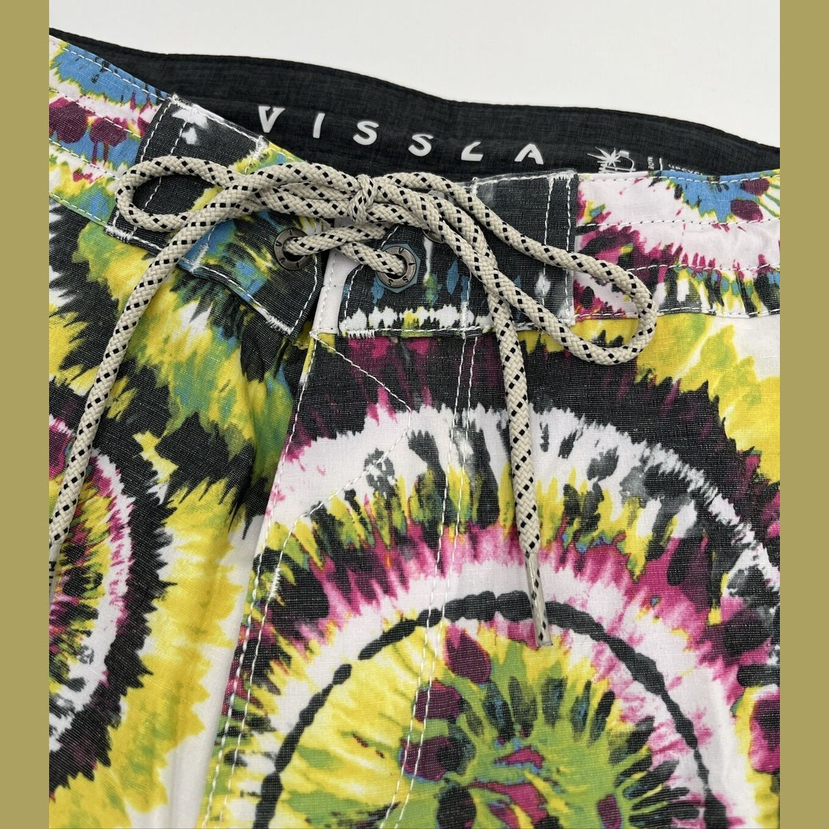 $70 VISSLA Men's Boardshorts SHRED HEAD 17.5" - Black Multi - Size: 29W-NWT