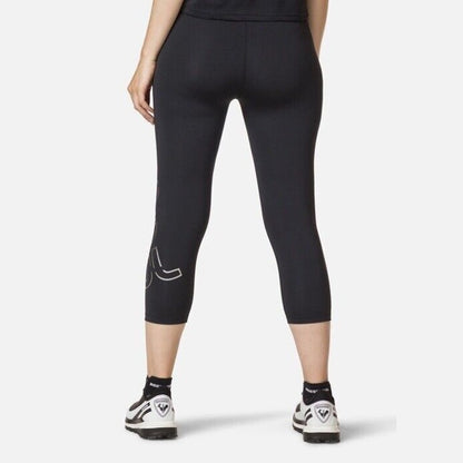 $95 Rossignol Women’s Stretch 3/4 Length Running Tights- Black- Medium- New Tags