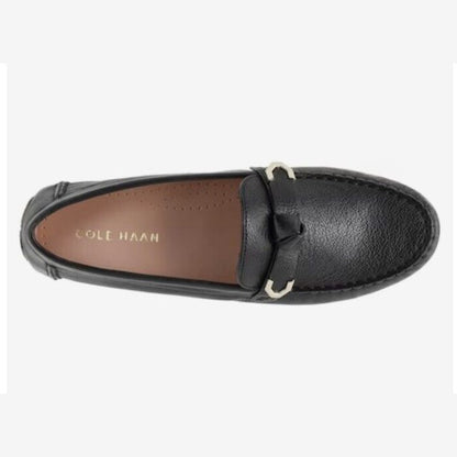Cole Haan Women's Evelyn Bow Driver Driving Style Loafer -Black-7M (B) - New