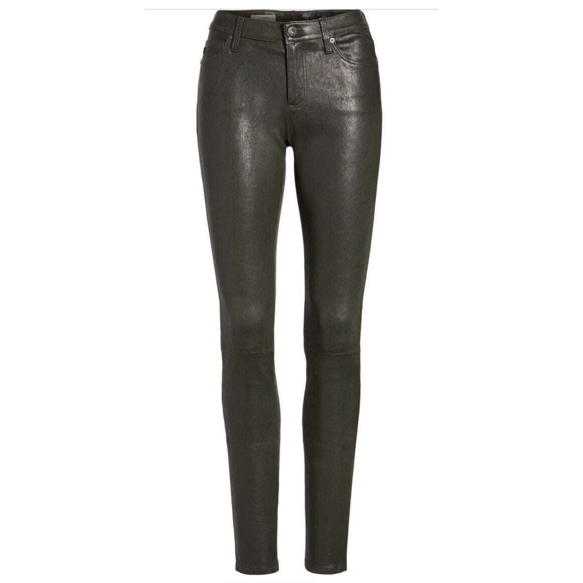 $975 Adriano Goldschmied AG Women’s The Legging Super Skinny Pants-Olive-27W-NEW