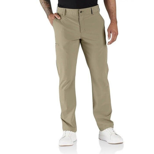 $98 Carhartt Men’s Force Sun Defender Lightweight Relaxed Fit Pants-Beige-Medium