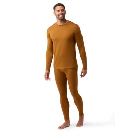 $90 SmartWool Men’s All Season Merino Base Layer Long Slv Shirt-Fox Brown-Small