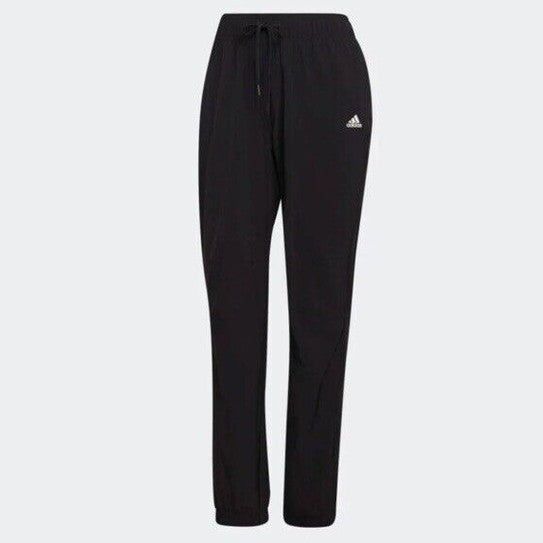 $70 Adidas Women’s Essential Comfy Woven Joggers Pants- Black- Large - New Tag