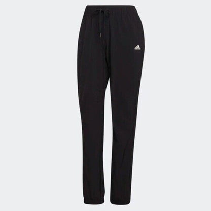 $70 Adidas Women’s Essential Comfy Woven Joggers Pants- Black- Large - New Tag