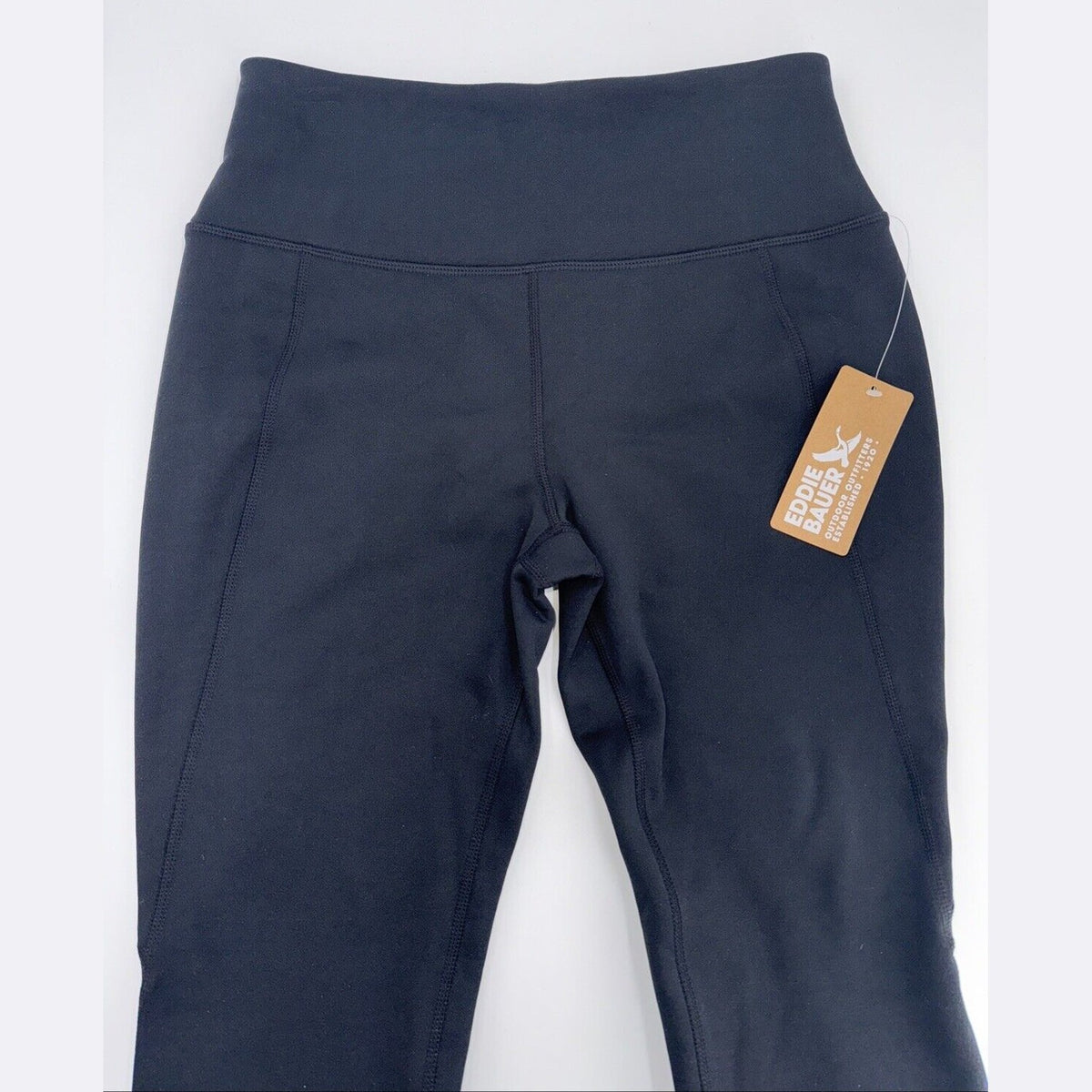 $109 Eddie Bauer Women’s Glacier Peak Tight Warm Pant-Black-Large-New Tags