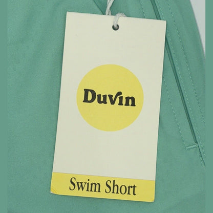 $65 Duvin Design Men's Palm Swim 4” Trunk Shorts - Green -Size: Medium-NEW