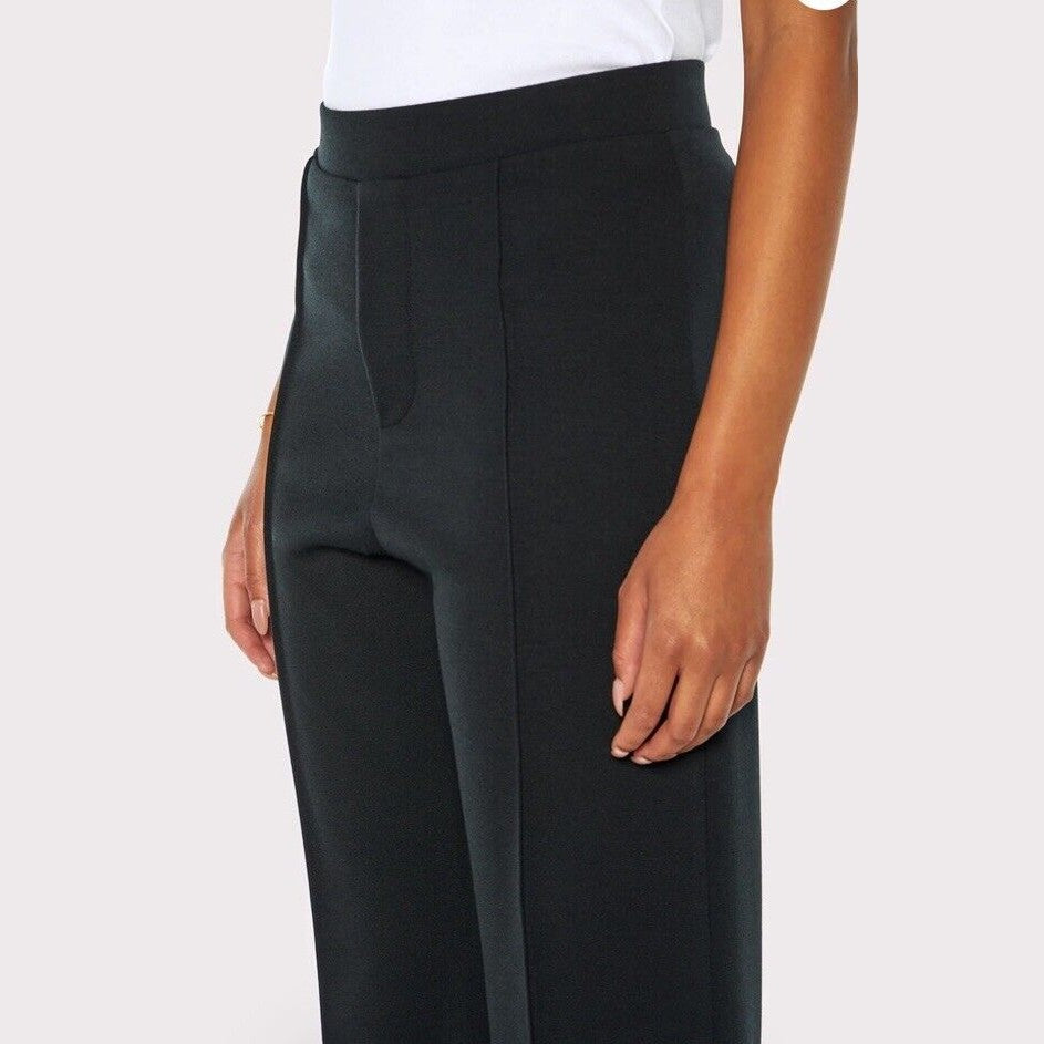 $89 Three Dots Women’s Isabella Flare Pants- Black - Medium- New Tags