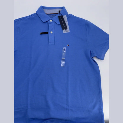 Tommy Hilfiger Men’s Justin Reg Fit Polo Shirt - Sky Blue - Medium - MSRP $64.50