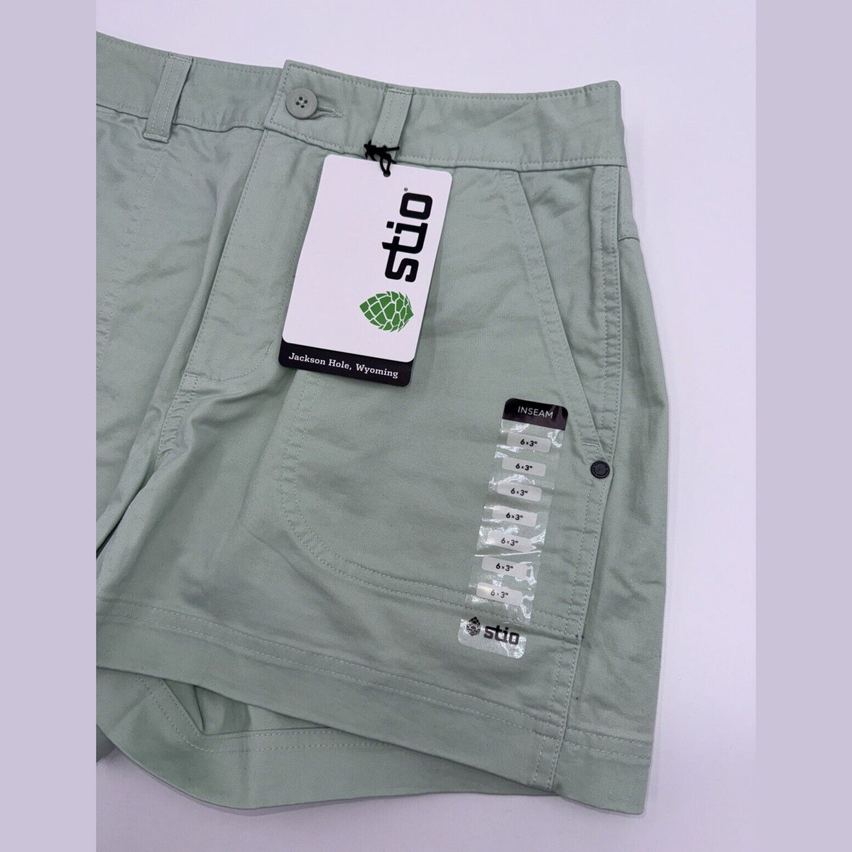 $85 Stio Women's Rivet Twill shorts - Fresh Lichen Green- Size: 6 (29”W) - New