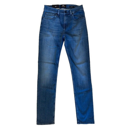 $199  7 For All Mankind Men’s Slimmy Squiggle Slim Fit Jeans - Mid Blue-30W 33L