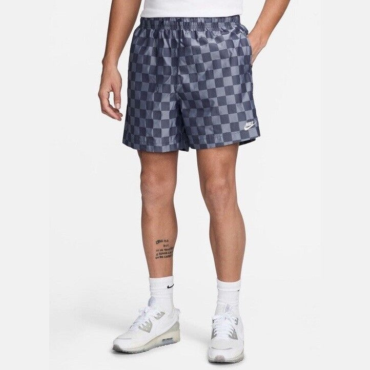 $60 NEW Nike Men’s Club Checkered Woven Flow Shorts-Blue/Grey- XLarge - New