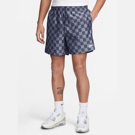$60 NEW Nike Men’s Club Checkered Woven Flow Shorts-Blue/Grey- XLarge - New