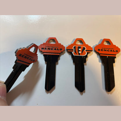 Lot 4 Keys House / Office Blank Keys SC 1 -  3 Cincinnati Bengals NFL